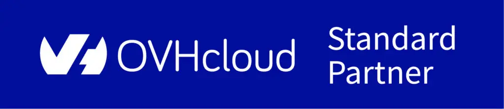 Logo de LezardTech junto al distintivo de Partner Oficial de OVHcloud